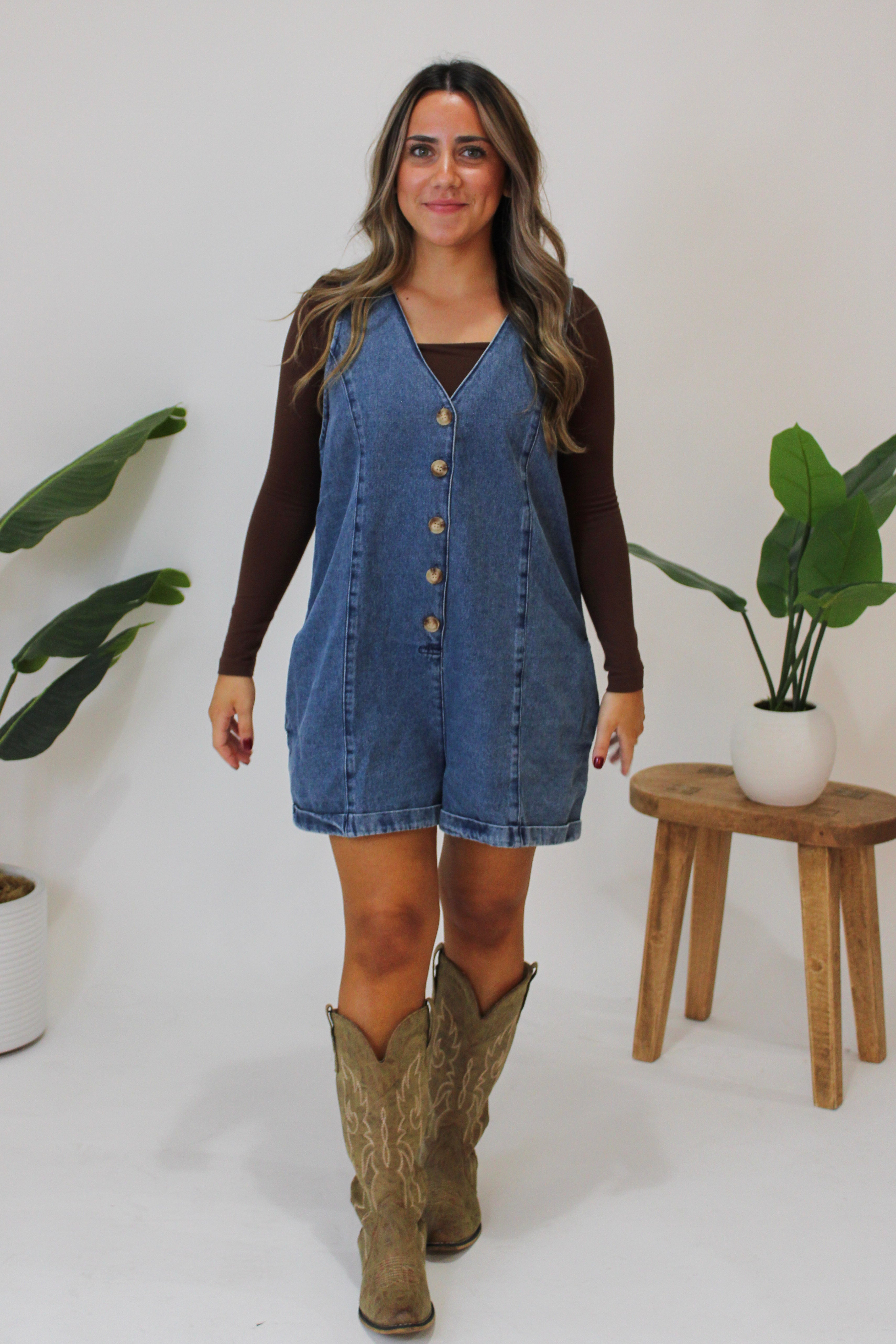 Blue Bell Denim Romper