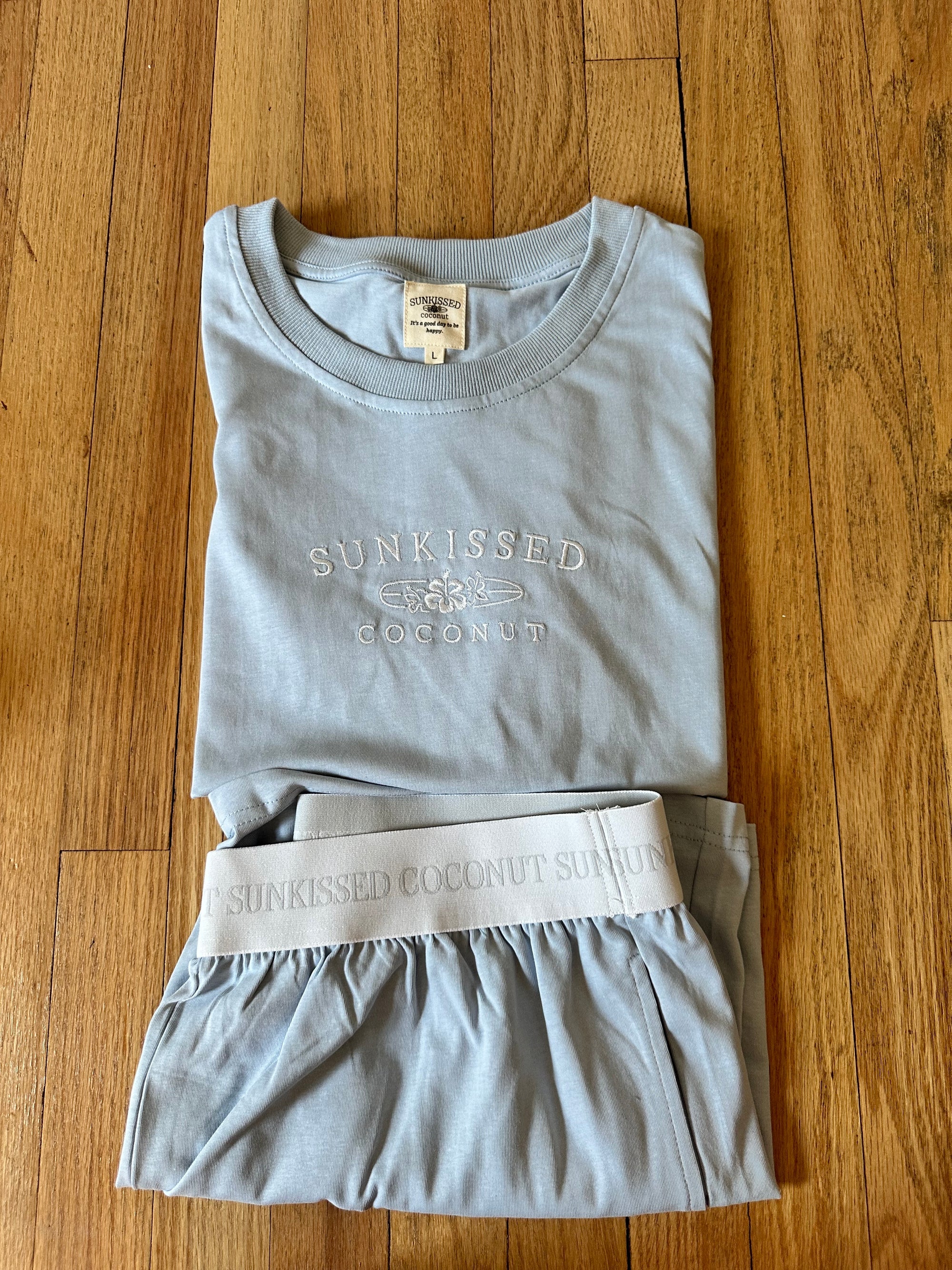 Basic Watercolor Shorts- Blue