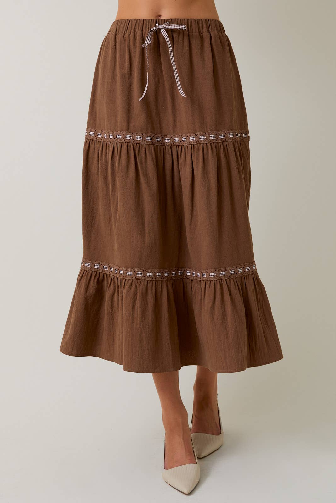 Brown Sugar Midi Skirt