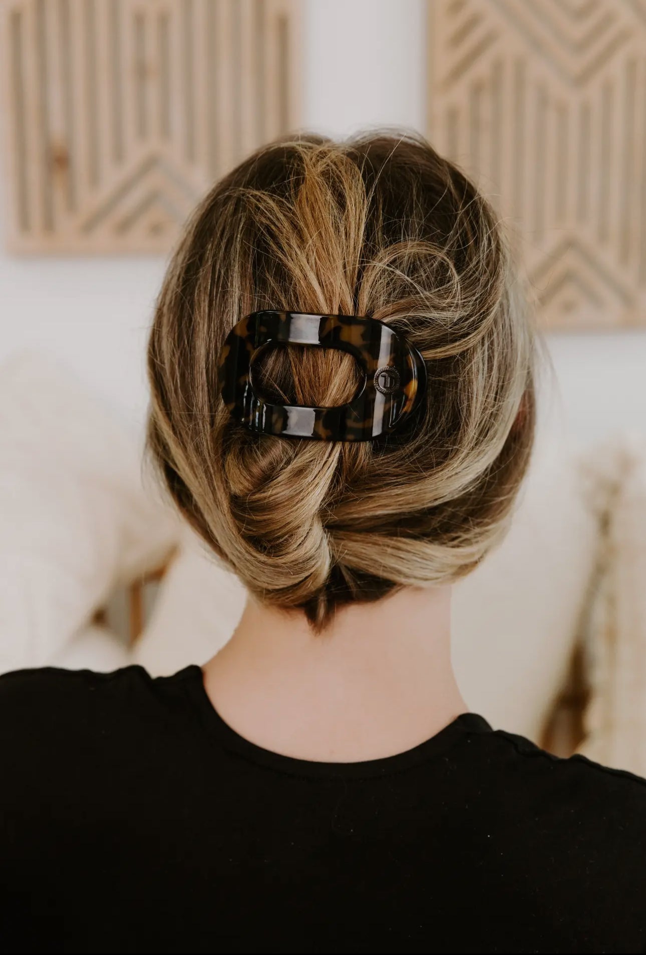 Round Flat Hair Clip- Small