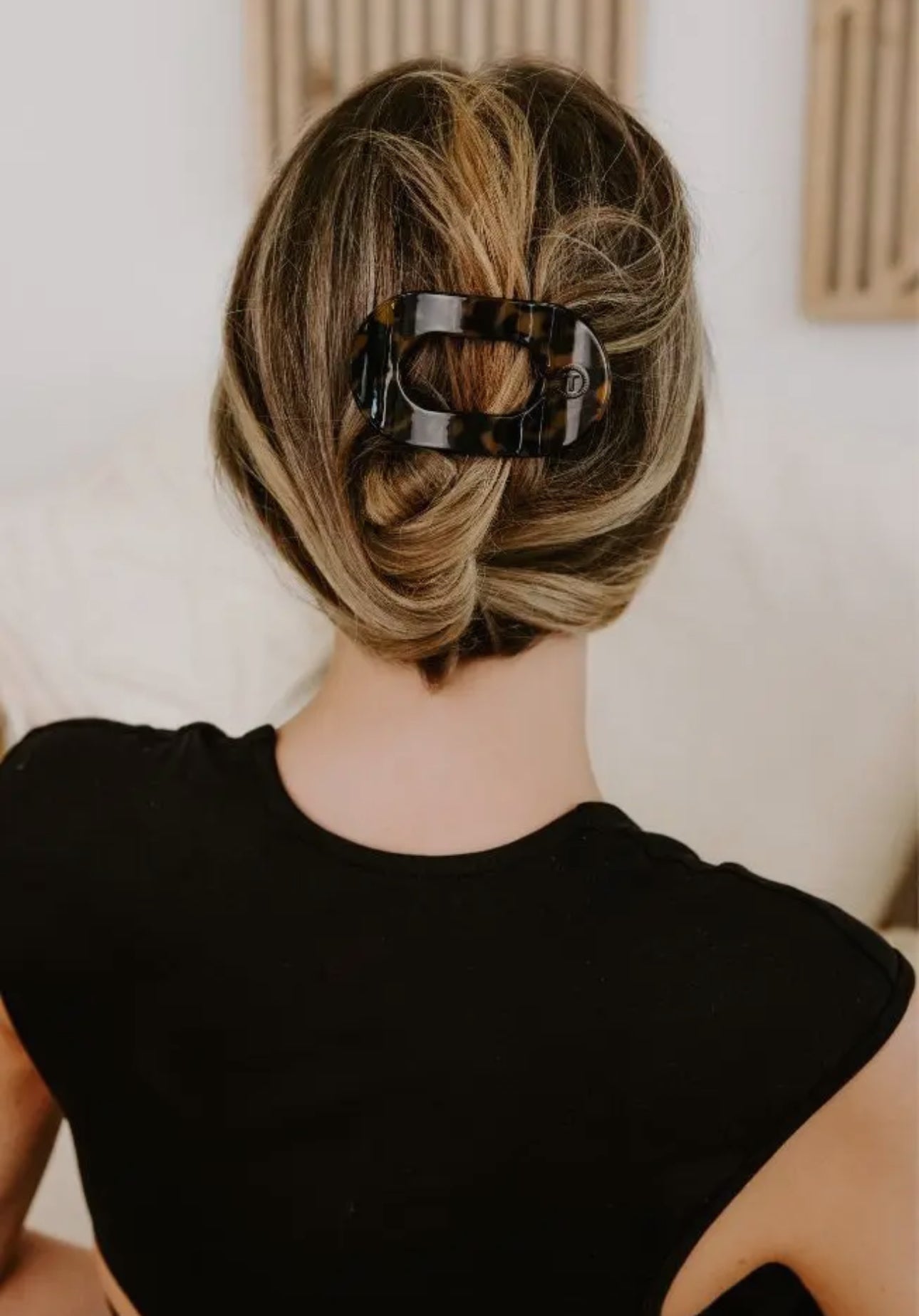 Round Flat Hair Clip- Small