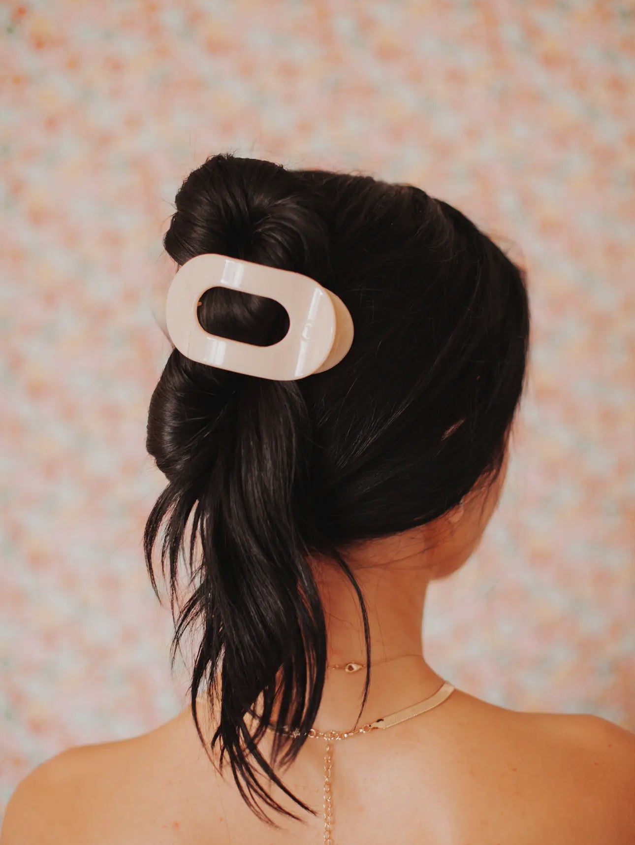 Round Flat Hair Clip- Medium