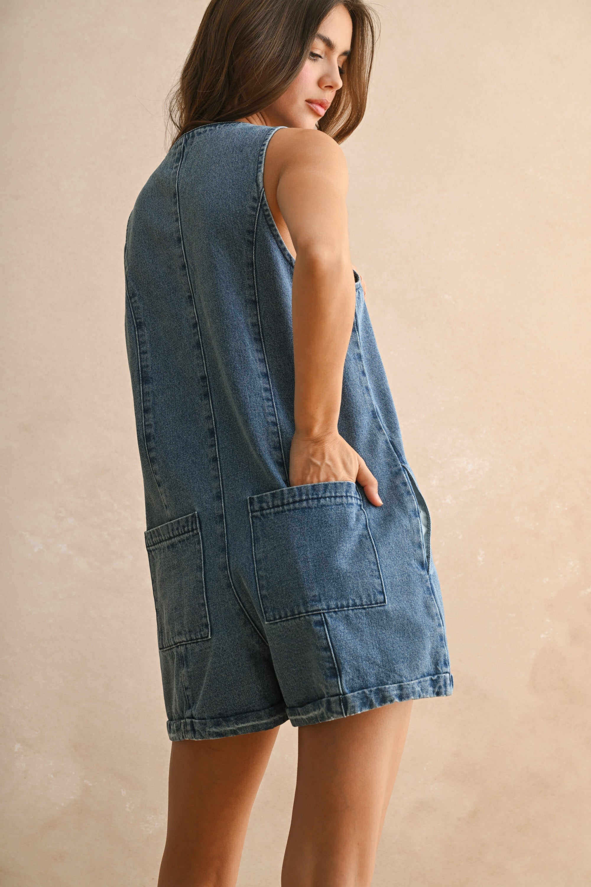 Blue Bell Denim Romper