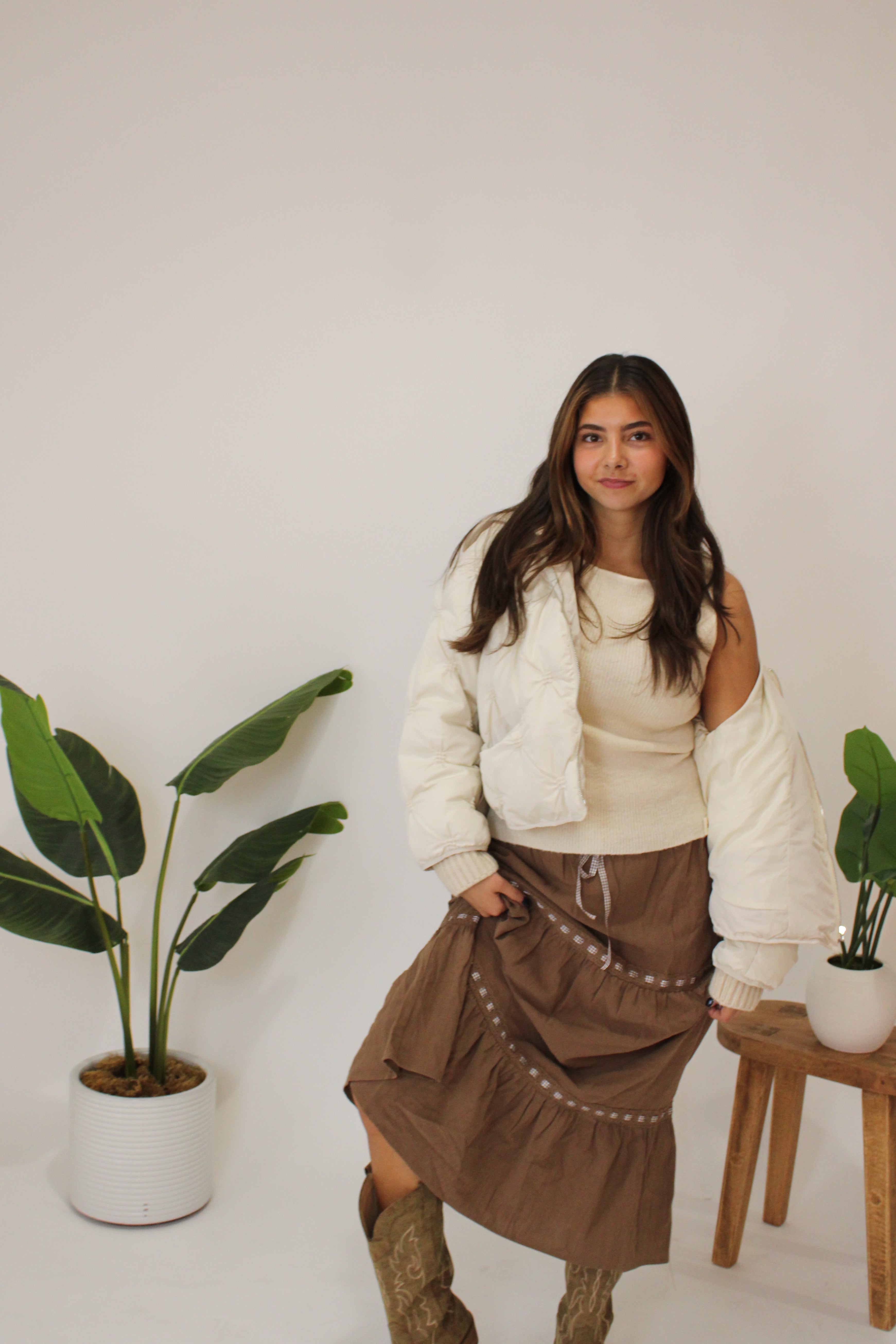 Brown Sugar Midi Skirt – Rosie Mae