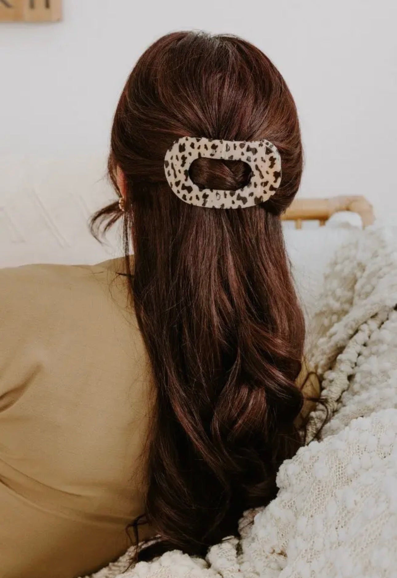 Round Flat Hair Clip- Large