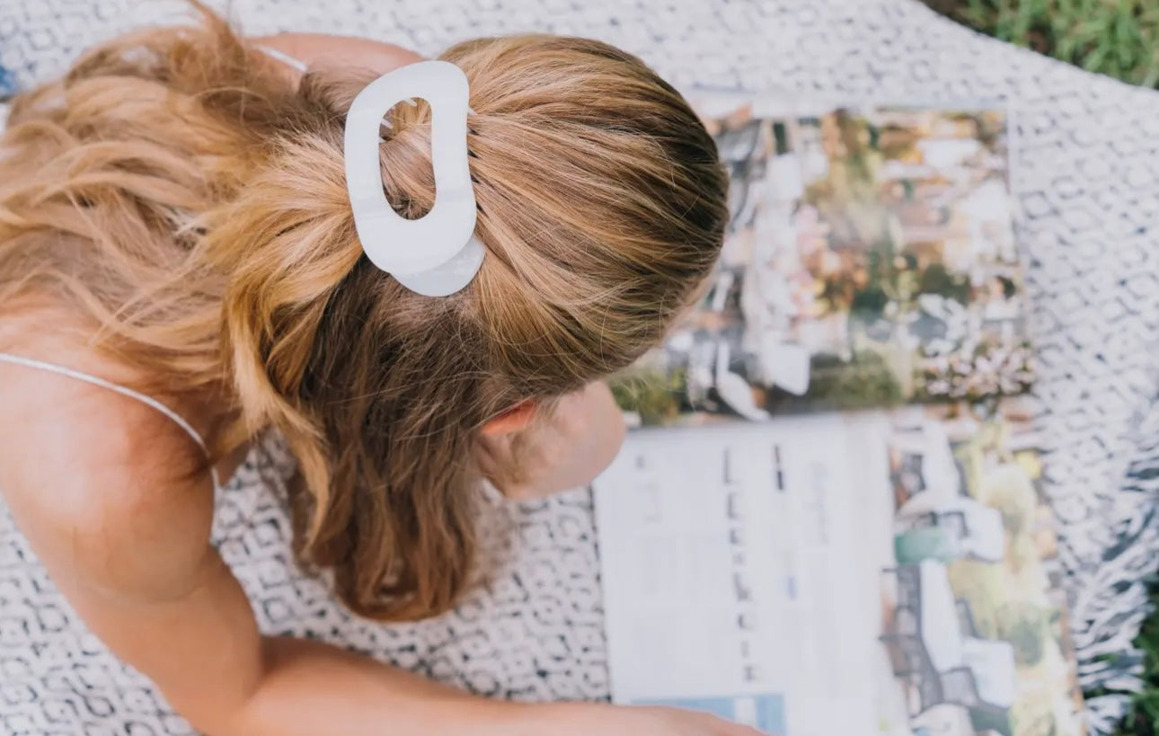 Round Flat Hair Clip- Medium