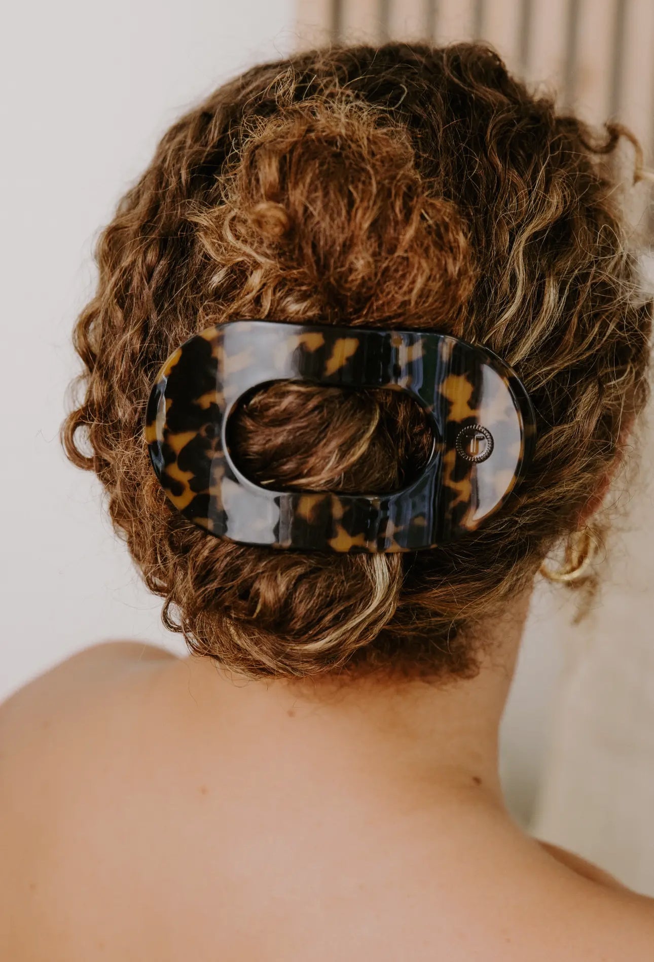 Round Flat Hair Clip- Large