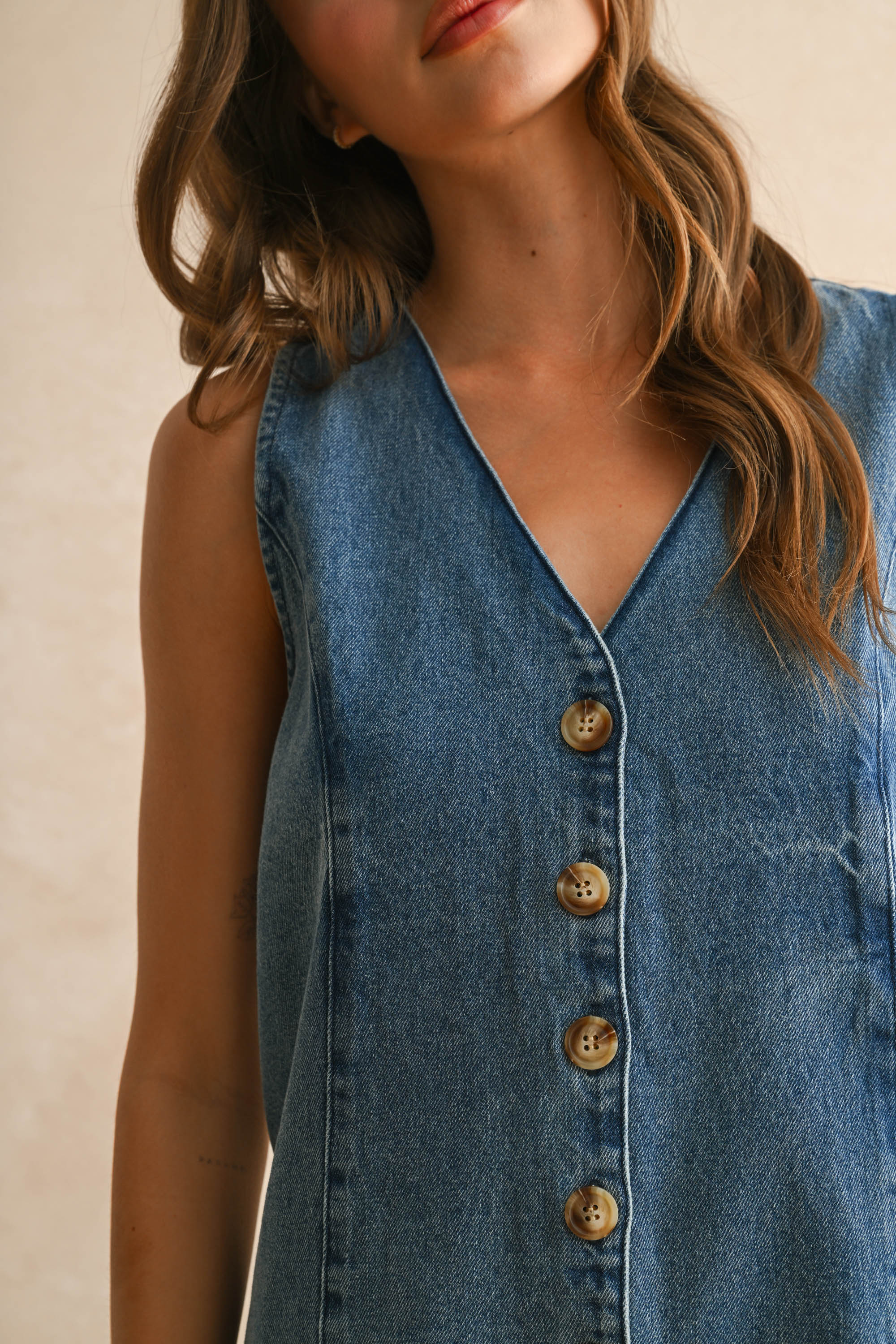 Blue Bell Denim Romper